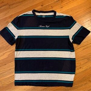 American Eagle men’s  100% cotton striped shirt Medium